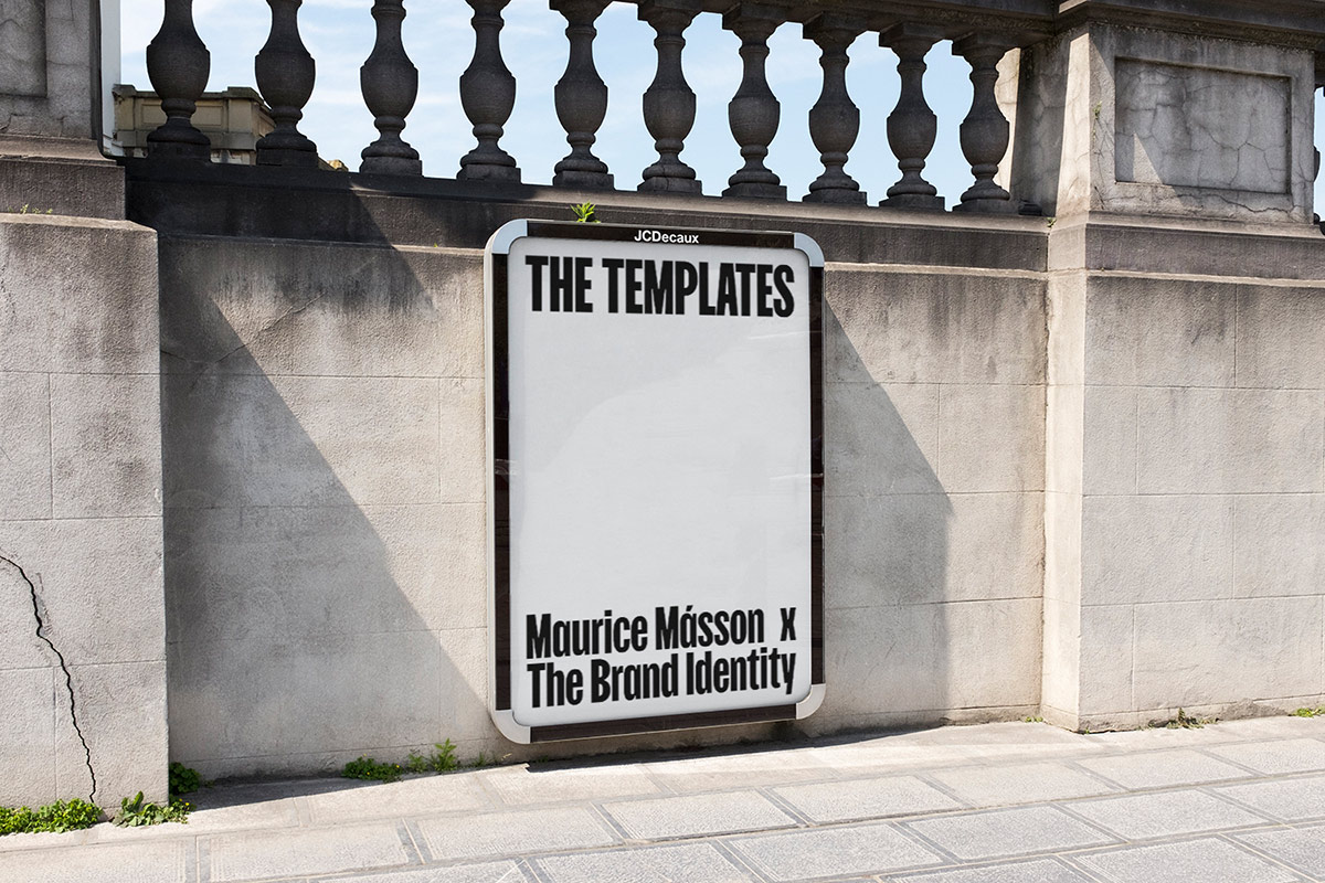 Download The Templates The Brand Identity Maurice Masson Slanted