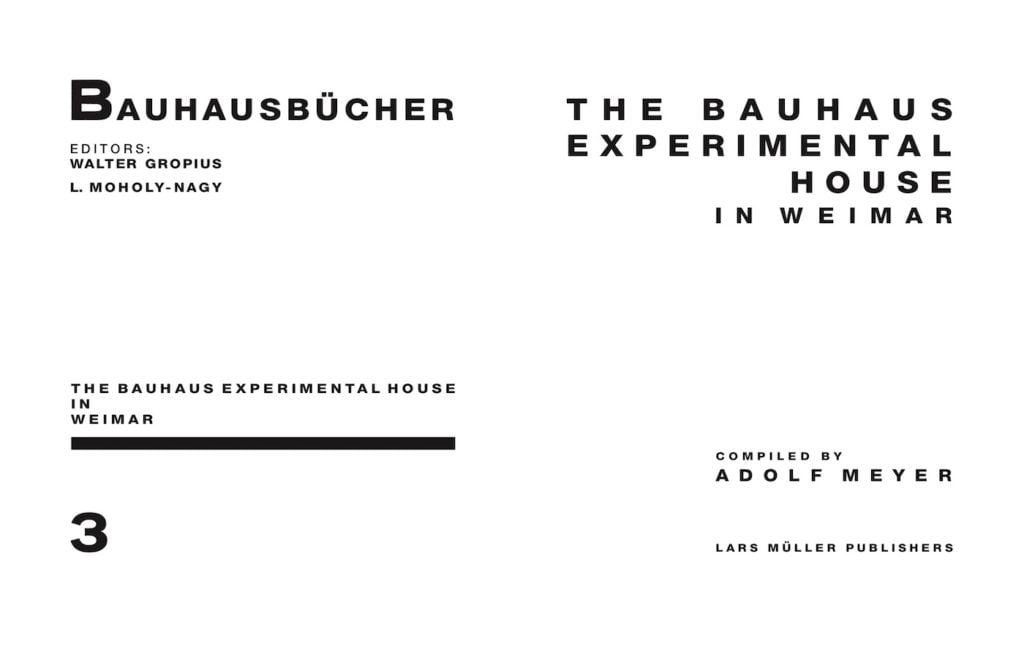 A Bauhaus Experimental House - slanted