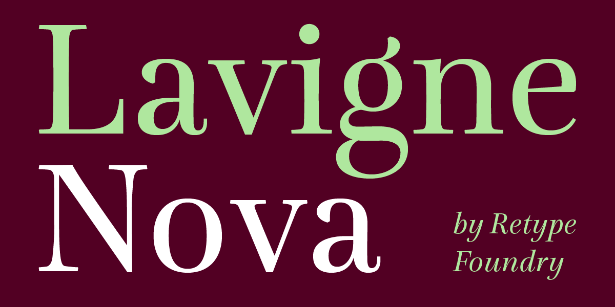 Typeface of the Month Lavigne